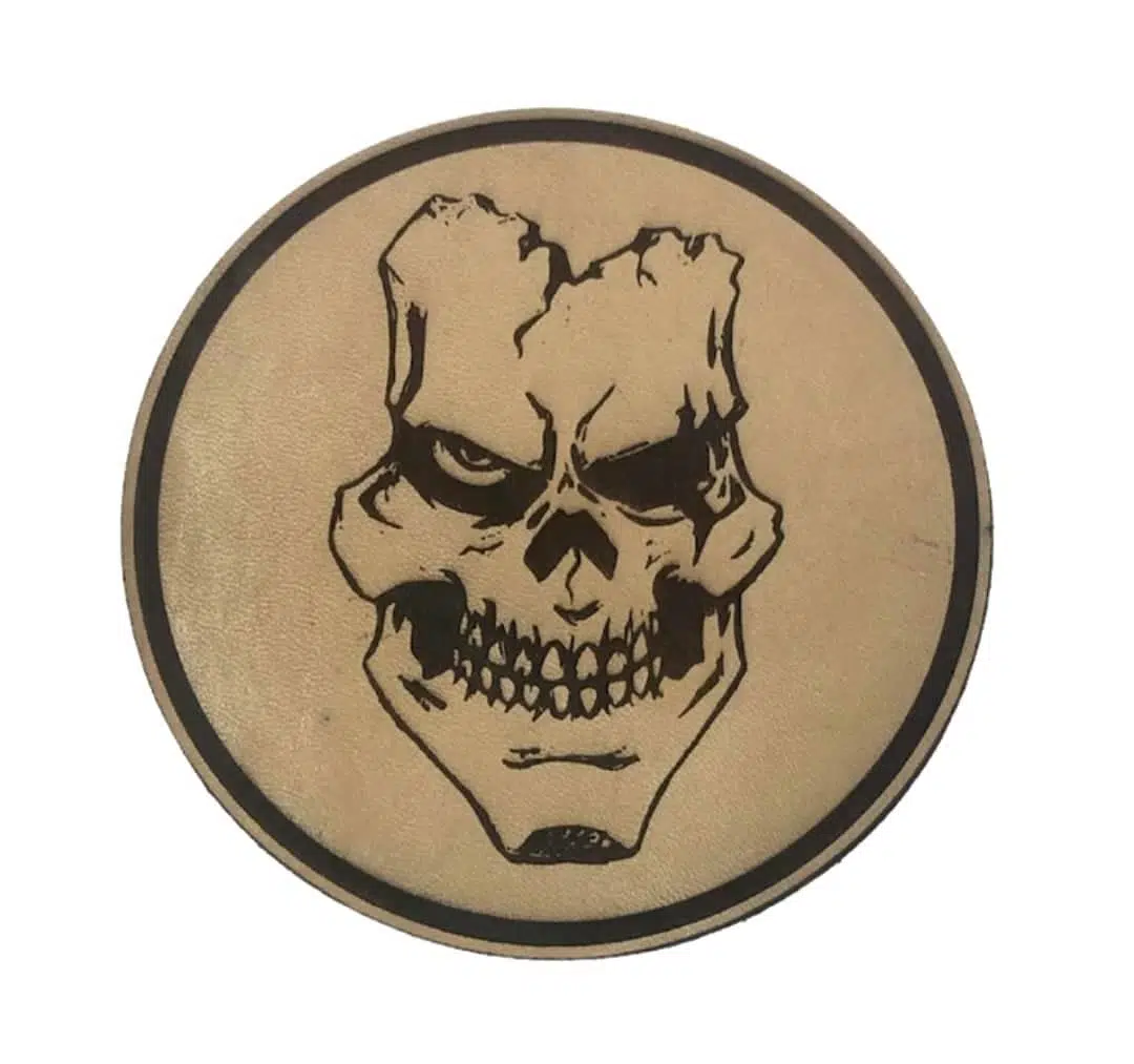 KURU KAFA NO:2 - Deri PEÇ - Arma - Askeri Patch