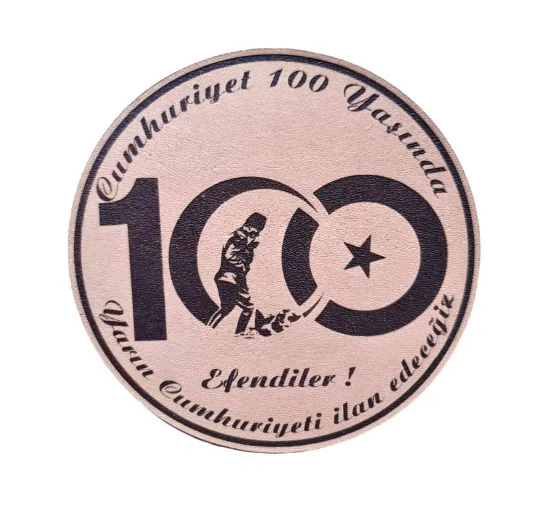 CUMHURİYETİN 100. YILI Deri PEÇ -Arma - Leather Patch
