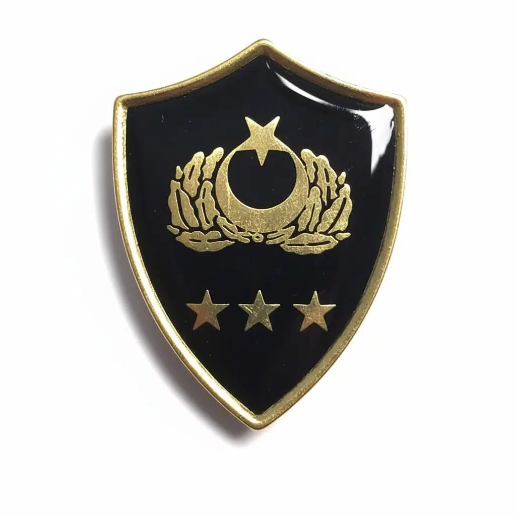 Minyatür Rütbe Subay Sağlık Sınıfı - Albay Rütbe (Siyah Zemin JANDARMA)