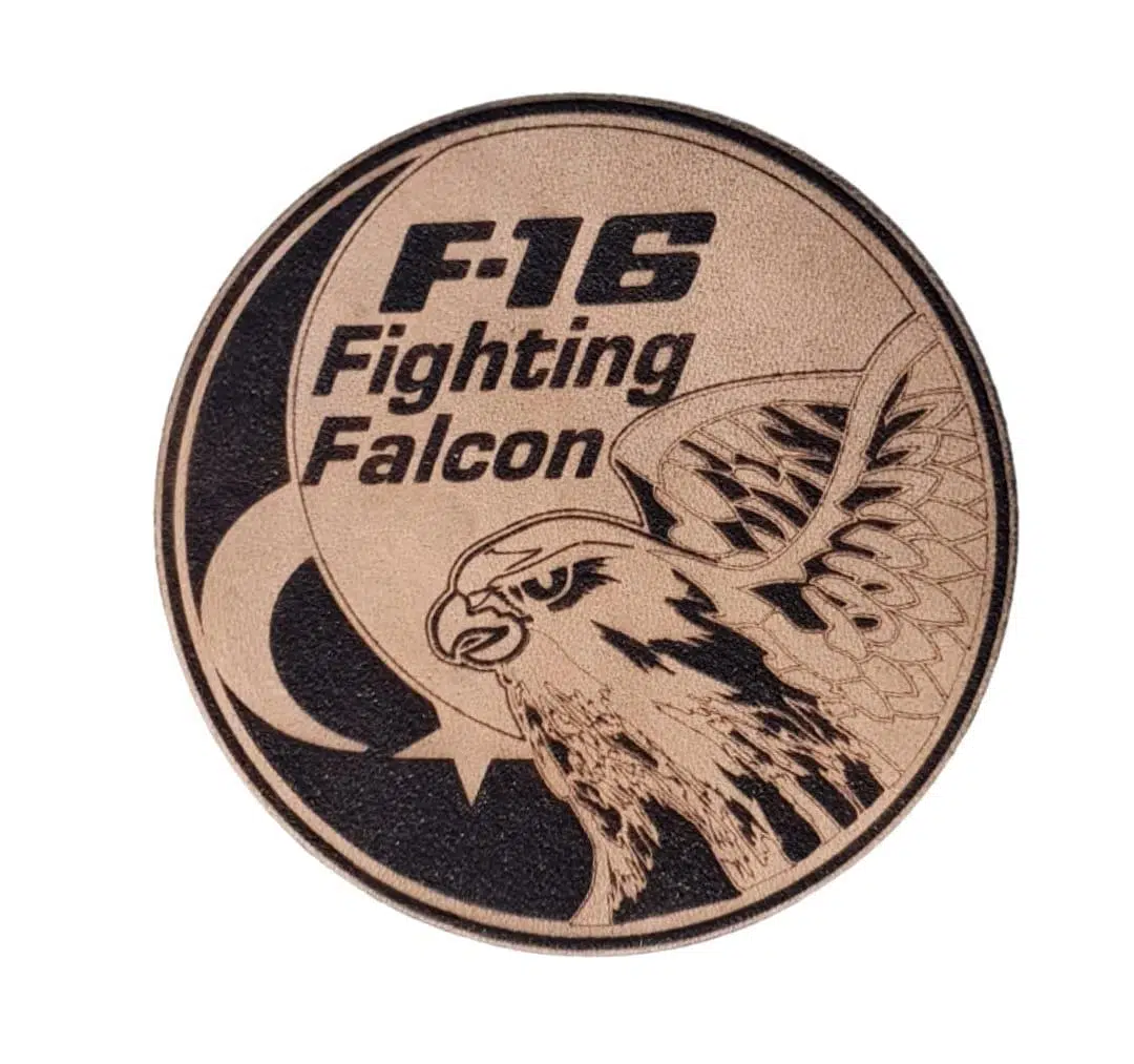 F16 FIGHTING FALCON Deri PEÇ - Arma - Askeri Patch