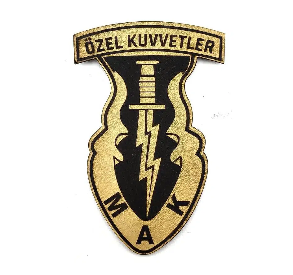 Özel Kuvvetler MAK Deri PEÇ- Arma - Patch