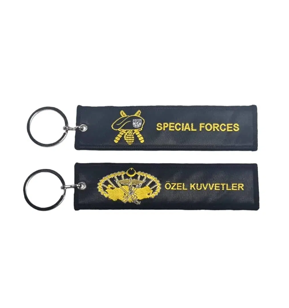 Özel Kuvvetler Nano Örme Anahtarlık (Siyah) - Kumaş Anahtarlık
