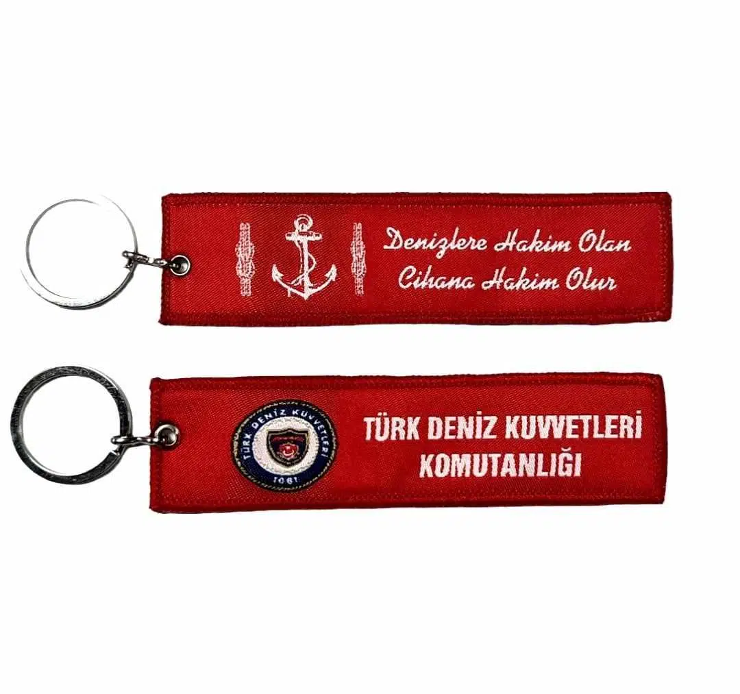 Deniz Kuvvetleri Nano Örme Anahtarlık - Kumaş Anahtarlık