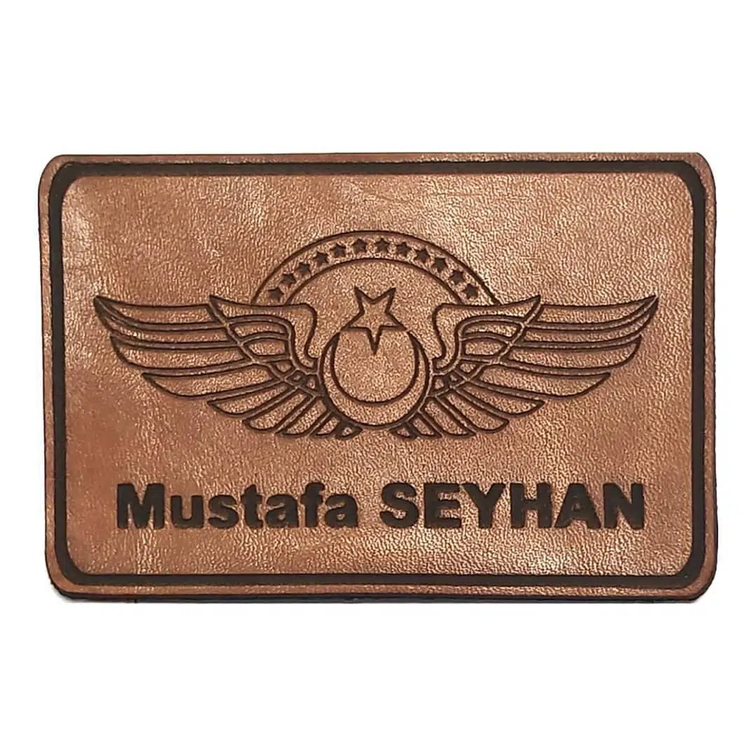 KIDEMLİ PİLOT DERİ UÇUŞ BRÖVESİ İSİMLİK