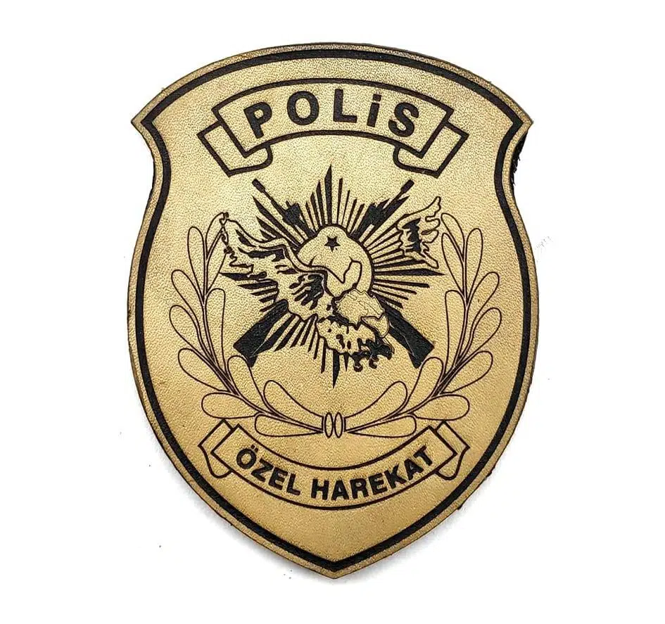 POLİS ÖZEL HAREKAT Deri PEÇ- Arma - Patch