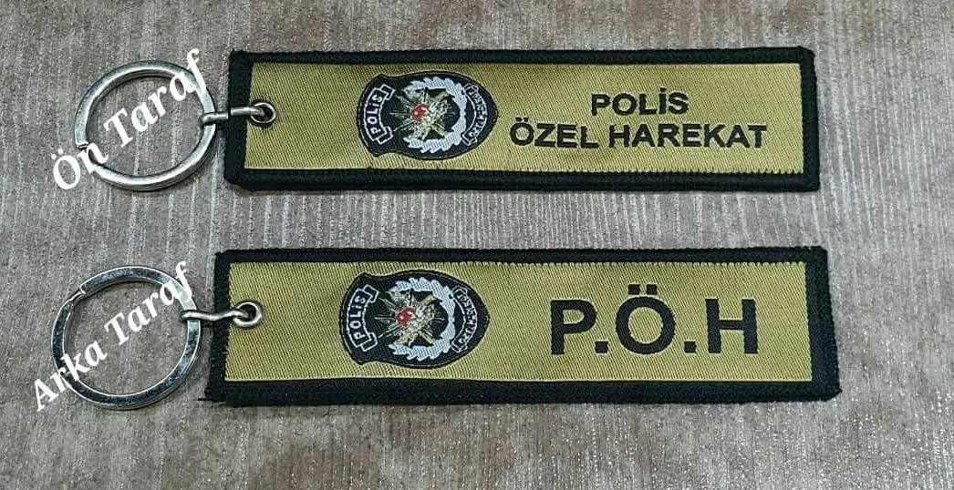 Polis Özel Harekat PÖH Nano Örme Anahtarlık - Kumaş Anahtarlık