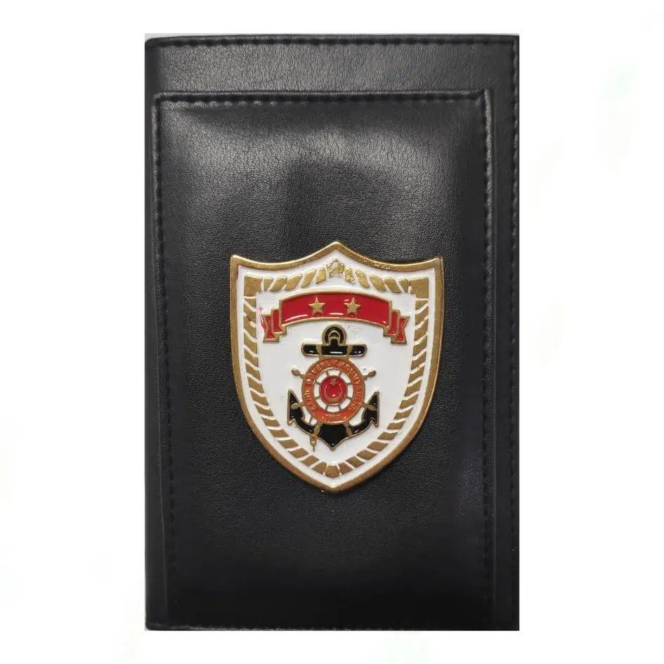 Sahil Güvenlik Kalemlikli Not Defteri Cüzdan (Metal Rozet)