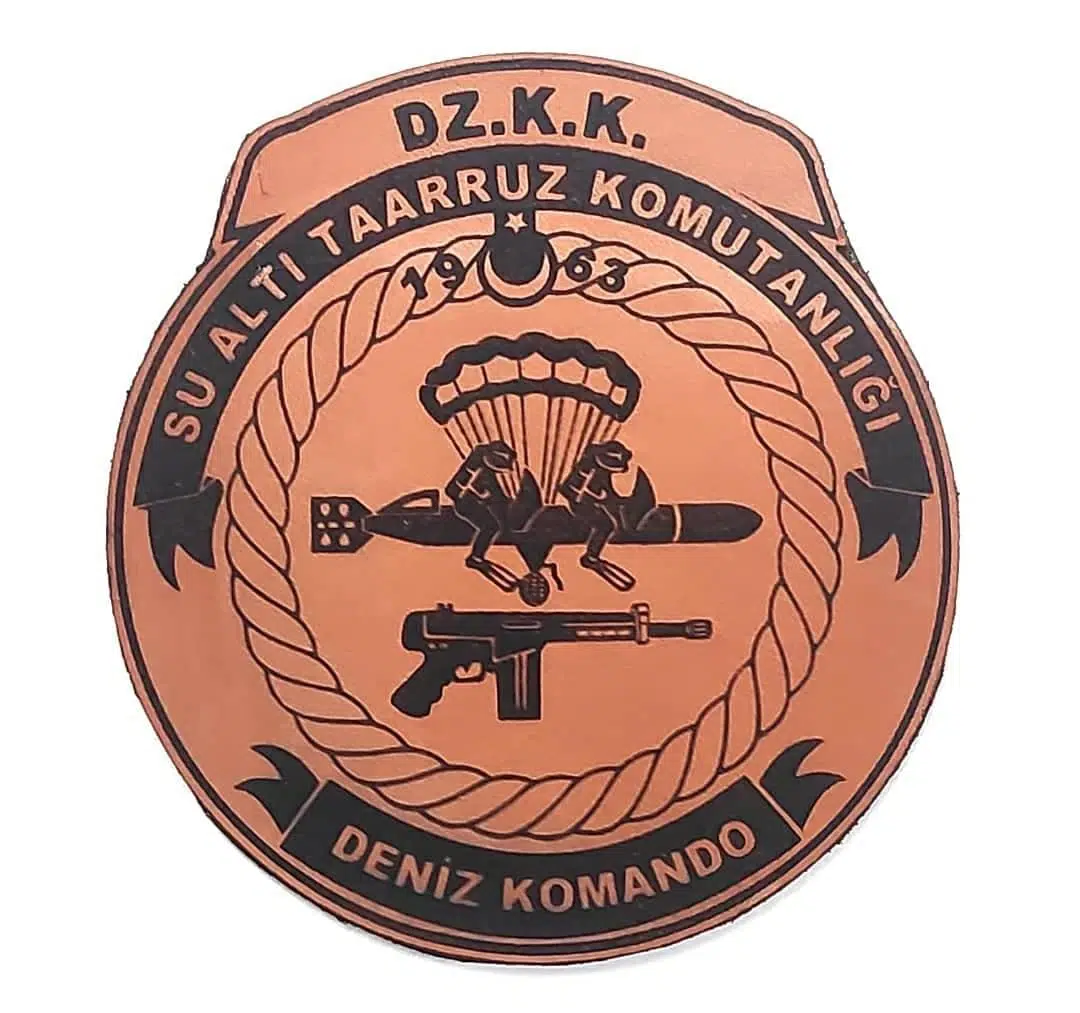 SAT (Su Altı Taarruz) Deri PEÇ- Arma - Patch