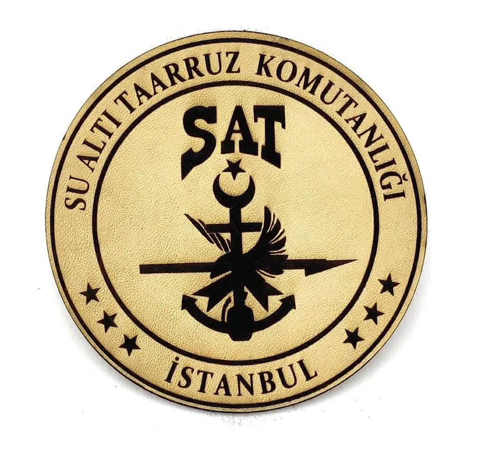 SAT (Su Altı Taarruz) Deri PEÇ- Arma - Patch
