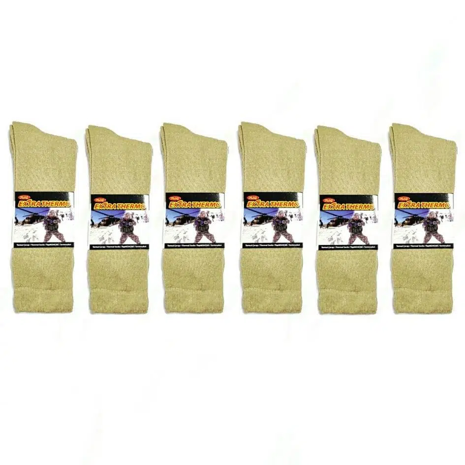Seyhan Askeri Kışlık Havlu Çorap 6 Lı Nano Yeşil