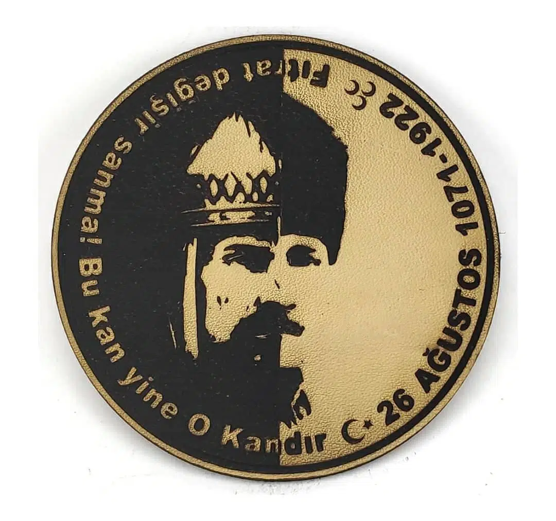 Sultan Alparslan - Kemal Atatürk Deri PEÇ- Arma - Patch