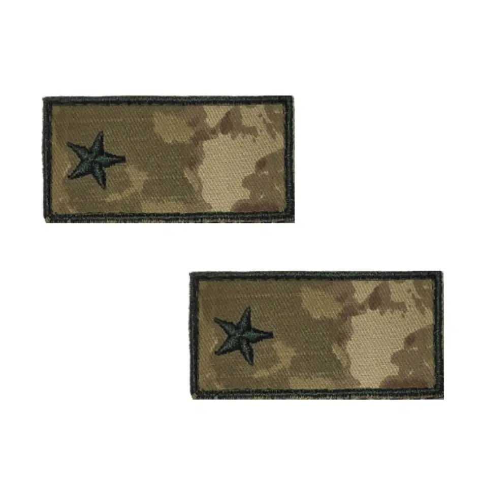 Teğmen Tişört Rütbesi 2 Adet ( Kara Kuvvetleri Yeni Kamuflaj )