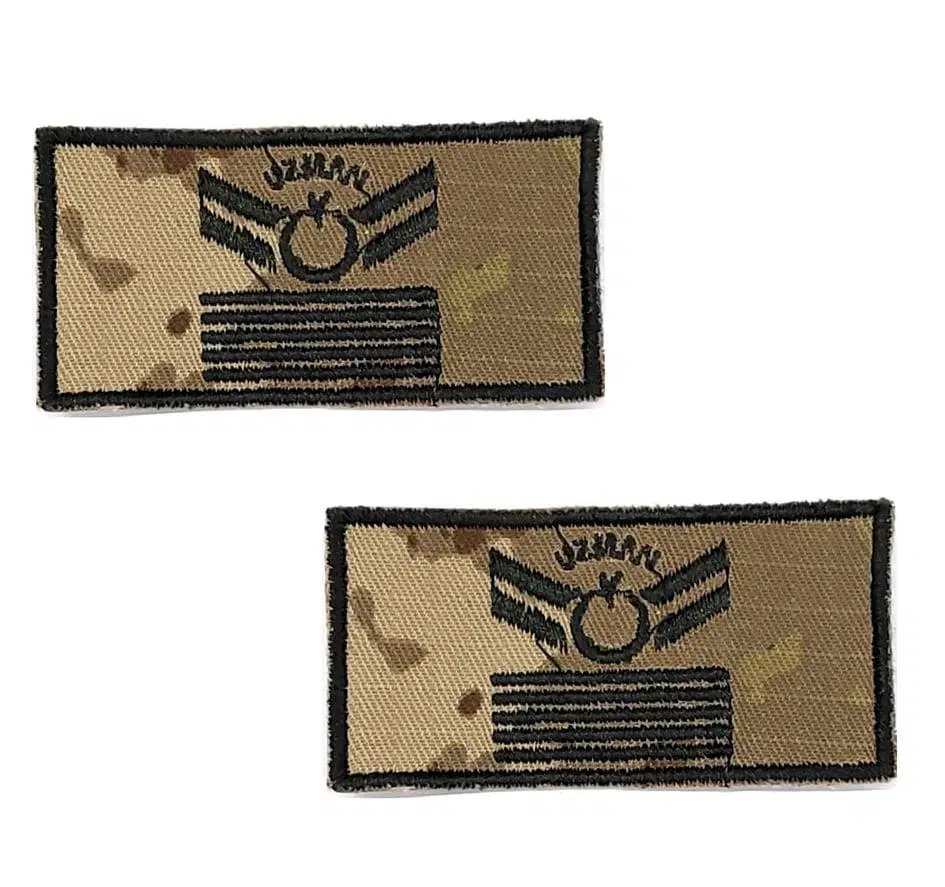 Uzman Çavuş 5 Kademe Tişört Rütbesi 2 Adet (KK Yeni Kamuflaj)