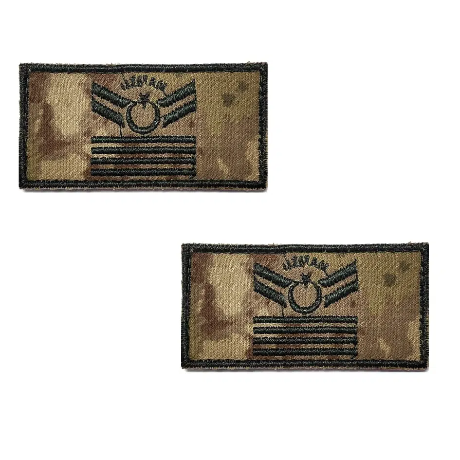 Uzman Çavuş 4 Kademe Tişört Rütbesi 2 Adet (KK Yeni Kamuflaj)