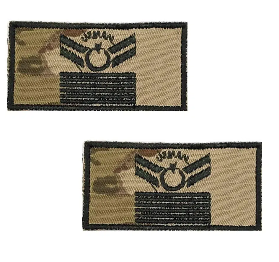 Uzman Çavuş 6 Kademe Tişört Rütbesi 2 Adet (KK Yeni Kamuflaj)