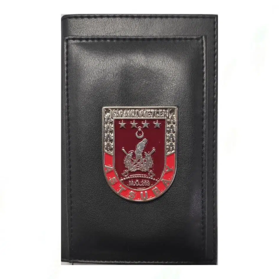 ASTSUBAY Kalemlikli Not Defteri Cüzdan (Metal Rozet)