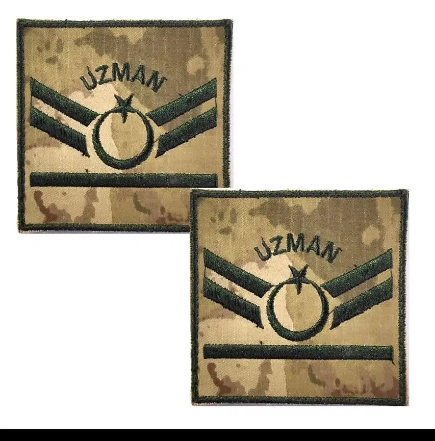 Uzman Çavuş 1 Kademe Kamuflaj Rütbe 9cmx9cm (Kara Kuvvetleri)