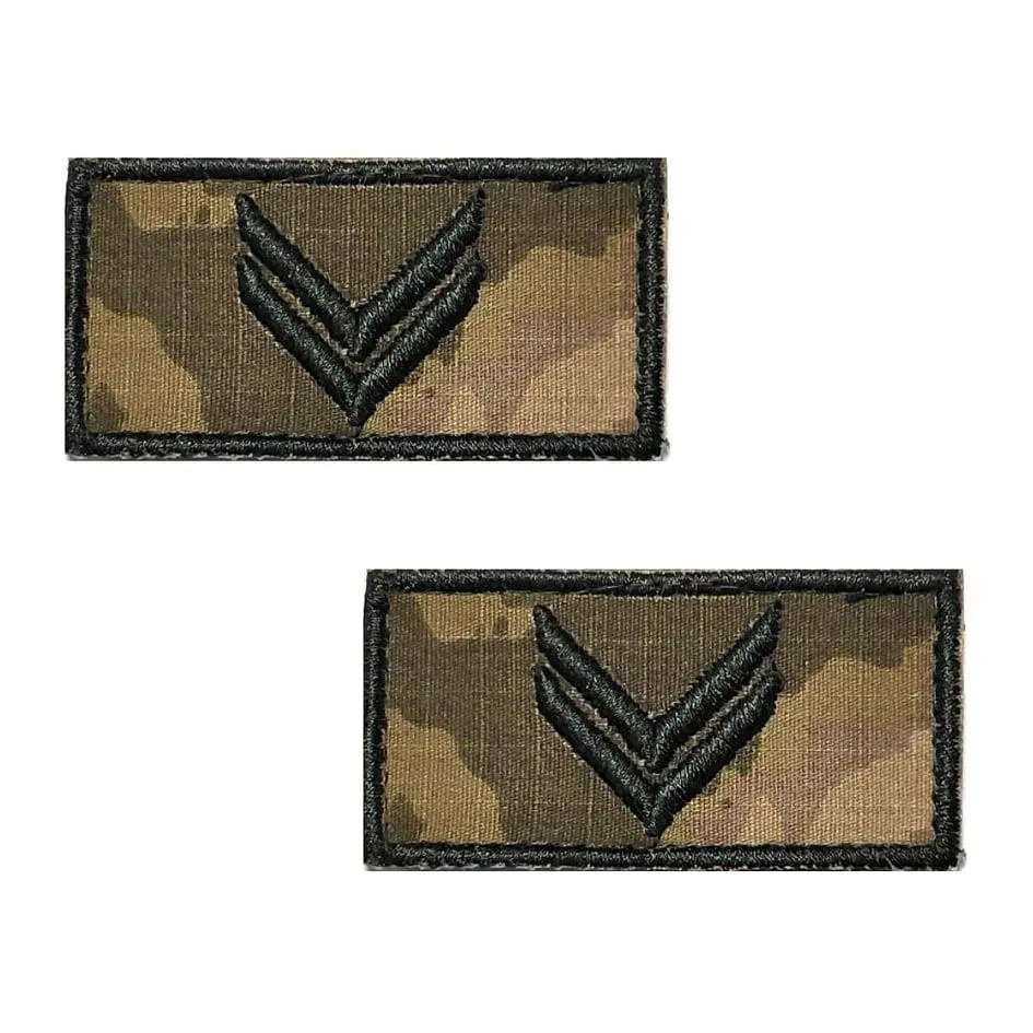 Çavuş Tişört Rütbesi 2 Adet ( Kara Kuvvetleri Yeni Kamuflaj )