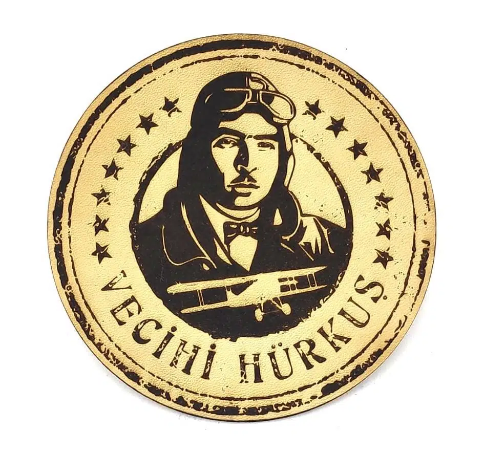VECİHİ HÜRKUŞ Deri PEÇ - Arma - Askeri Patch